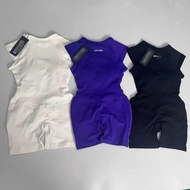 DFYNE Sleeveless Backless Fitness Short - Slim Fit With Lift, Quick Dry, Breathable