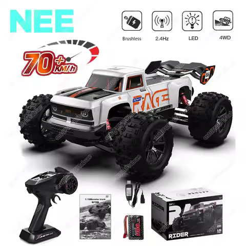 Rc Cars S910 70km/H 1 16 Full-Scale Brushless Four-Wheel Drive Remote Control Car Simulation Model E