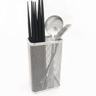 不鏽鋼桌上型筷子籃　極高品質無焊接點　廚房置物架 瀝水架筷籠