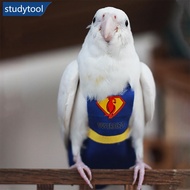 STUDYTOOL Super Hero Parrot Diaper Flight Suit Diaper Clothes Parrot Parakeet Pigeon Medium Large Pe
