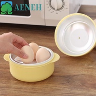 AENEH Egg Shape Microwave Egg Steamer, 4 Grids White Egg Boiler, Kitchen Cooking Tool Quick Professi
