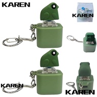 KAREN1 Croaking Frog Keychain, Stress Relief Key Button Frog Croaking Fidget Toy, Stress-Relieving C