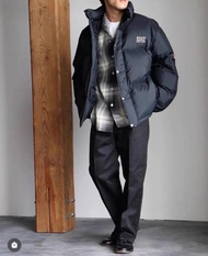 全新日本WACKO MARIA聯乘NANGA 24AW DOWN JACKET高蓬鬆立領男羽絨外套｜防潑水｜百搭麵包服｜香港發貨