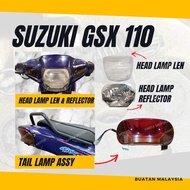 SUZUKI GSX 110 HEAD LAMP TAIL LAMP GS-X GSX110 GS X FRONT HEAD LIGHT LAMPU BESAR DEPAN BELAKANG REAR