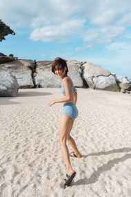 TOKKI 兩件式比基尼泳衣 - 藍色