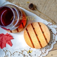 MINI WOODEN COASTER PALLET COASTER / PRODUCT PHOTO PROPERTY / NATURAL MAHOGANY PALLET WOODEN COASTER