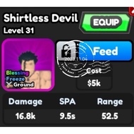 Shirtless Devil / Gray Full buster / All Star Tower Defense