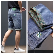 Men's jeans shorts, loose, straight, 5-point casual, 5-point shorts
