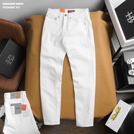 Quần Jean Nam Ống Ôm Co Giãn Lưng Vừa Form Slim Fit Basic Trơn Dài