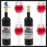 Mini Liquor Bottles Wine Toys House Glasses Miniature Goblet Drinks Decor  caisheng