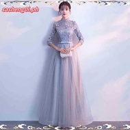 EAGLELY Womens Banquet Long Evening Dress Temperament Floor Length Elegant 2024 Dinner Party French 