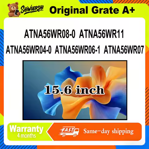 Original New A+ 15.6 inch Slim Laptop Lcd Screen Panel ATNA56WR04-0 ATNA56WR06-1 ATNA56WR07 ATNA56WR