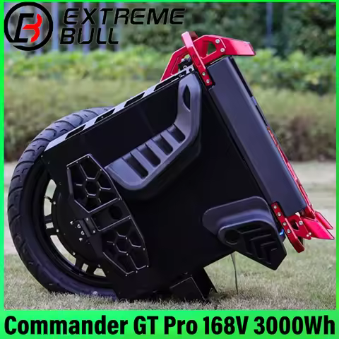 Extreme Bull Commander GT Pro 168V 3000Wh Electric Unicycle 50S Battery 4000W C38 High Torque 21inch