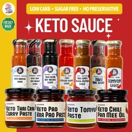 KetoGenie Keto Sauce Chili Paste 200ml - Low Carb , Sugar Free , Healthy Keto Diabetic Friendly