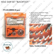 Hole saw set BLACKFOOT 13 PCS | Mata Bor Kayu Set 19-64mm Tebal