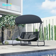 footful Rustproof Frame Garden Swing Swing Chair Weather Resistant 2-Person Patio Swing Rounded Corn