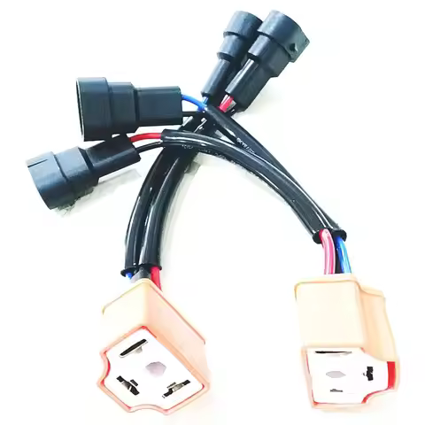 2PCS 9006/9005 to H4 Headlight Bulb Conversion Wire Adapter Harness Connector