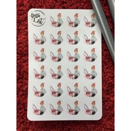 Fuel Up Car Planner Sticker Amber Series Bullet Journal Hobonichi Jibun Techo Sticker