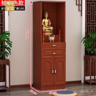 QDH/JD🥦CM Moji Buddha Shrine Clothes Closet with Door Altar Altar Home Living Room Altar Buddha Cabinet Shrine Cabinet W
