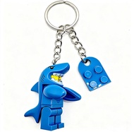 【Buy 1 Take 1】Matching Keychain Couple Matching Keychain For 2 Murah 2 Bestie Cartoon Shark Keychain