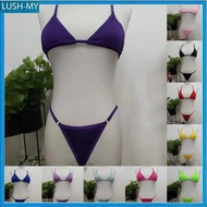 【2.3】 2Pc/Set Swimsuit Women Bikinis Swimwear Beachwear Thong Suits Brazilian Biquini