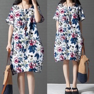 ZANZEA Boho Style Printed Floral Dress Vintage Dress