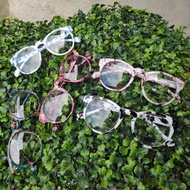 Clear Specs with Marble Frame Design