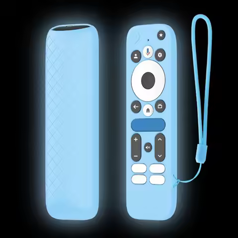Silicone Protective Case Shockproof Protector Remote Controller Cover with Lanyard for onn.GoogleTV 