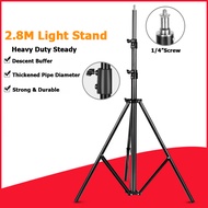 2.8M Heavy Duty Light Stand Tripod with 1/4 Screw for Photo Studio Softbox Video Flash Umbrellas Ref