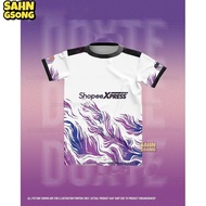 Shopee Xpress Jersey Viral Malaysia Retro Collar Baju Jersi Lelaki Perempuan Custom Name and Number Baju Bola Jersi Futsal Shirt