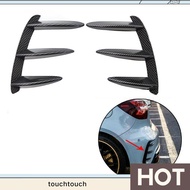 Carbon Fiber Rear Bumper Lip Spoiler Canards Vents for   W176 A200 A250 A45  Car Accessories touchto