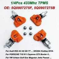 1/4pcs TPMS Tyre Sensor 5Q0907275F 5Q0907275B For Audi Q7 RS3 VW Jetta P-ORSCHE 718 911 5Q0907275 3A