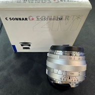99% Carl Zeiss ZM C sonnar 50mm f1.5 silver 50 1.5 for Leica M mount