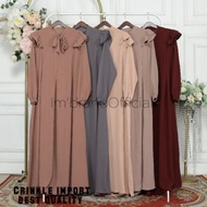 NAF - 833 GAMIS CRINKLE TERBARU AIRFLOW IMPORT PREMIUM MODEL BAHAN