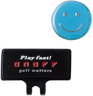 ONOFF GOLF HAPPY FACE GOLF BALL MARKER - BLUE