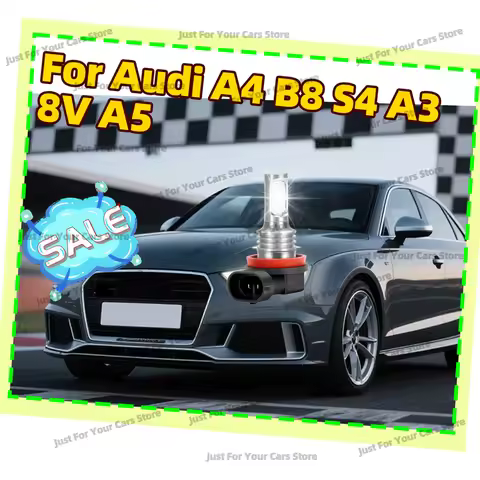 2x Fog Light Bulbs 6000K White Auto DRL Lamps For Audi A3 8V 2015-2017 A4 B8 2013-2016 S4 2014-2016 