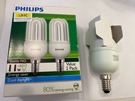 Philips 飛利浦 Genie小精靈 棒形節能燈泡 11W CDL E14接頭 （只有一盞）