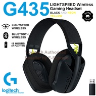 Logitech G435 Lightspeed Wireless Gaming Headset (Black & Neon) หูฟังเกมมิ่งไร้สาย ของแท้ ประกันศูนย