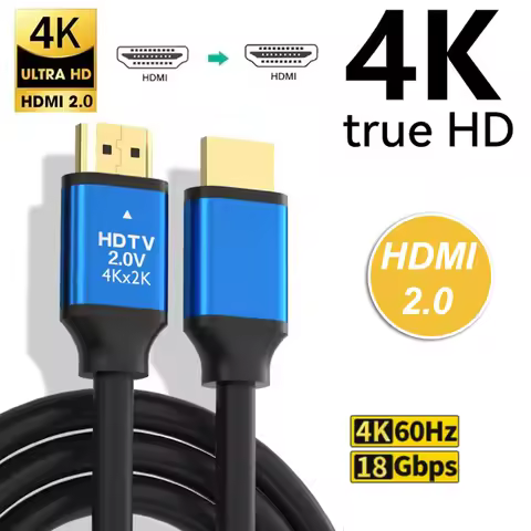 4K HDMI 2.0 Compatible Cable 4K@60Hz 2K@120Hz HDMI Cable 18Gbps eARC HDR For PC Projector PS3 PS4 Xb