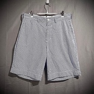 Polo Ralph Lauren classic fit 海洋風藍灰直條紋五分短褲 w30 170/76A