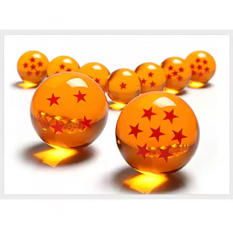 7 Stars Crystal Ball Dragon Ball All Size 3.5cm Resin Sphere Model Christmas Kid Children Present Or