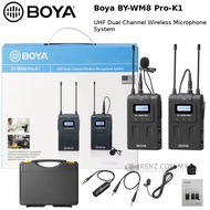 BOYA BY-WM8 Pro-K1 UHF Dual Channel Wireless Microphone System w/ 100M distance