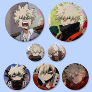 Cool Guy Bakugou Katsuki Anime My Hero Academia Badges Button Round Creative Pin Brooch Badge Bag De