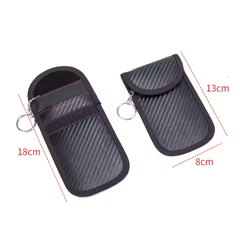 2023 Newest Hot 1pc Anti-theft Car Key Fob RFID Signal Blocker Faraday Signal Blocking Pouch Bag Key