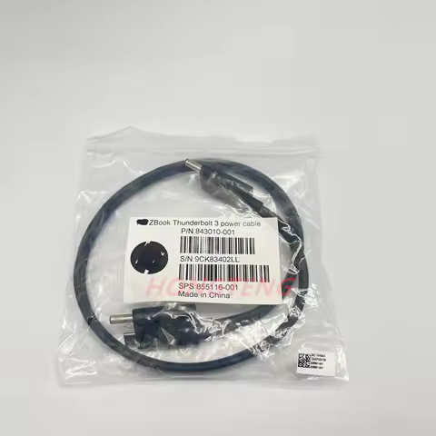 843010-001 Thunderbolt 3 19.5" Power Cable for HP ZBook Series Docking Station TEST OK