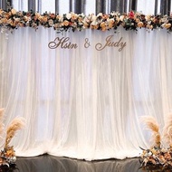 【遇見恆久】一字型花團背板 婚禮佈置方案 可加購相片桌/禮桌