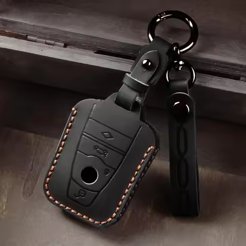 Leather Car Key Case BMW I3 key cover BMW I8 new energy electric vehicle key protection Bag shell