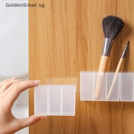 GoldenSilver Wall-mounted Storage Box Mirror Cabinet Self-adhesive Small Items Storage Box Eyebrow Pencil Lip Lip Glaze Storage Box SG