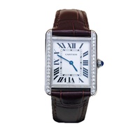 Cartier Tank Back Diamond English Movement Women's Watch W5200005
