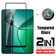 Realme 12 Plus 5G 2024 Screen Protector 2in1 Full Cover Tempered Glass For Realme12Plus 12Plus 12+ R